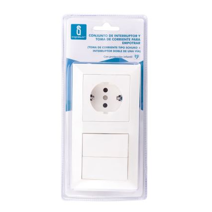 Aigostar - Przełącznik domowy z gniazdem 1x16A/250V