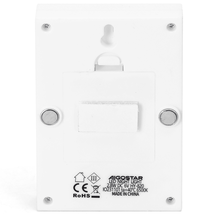 Aigostar - Przenośna lampka nocna LED/4xAAA 6500K