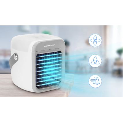 Aigostar - Przenośny ochładzacz powietrza 8W/5V biały