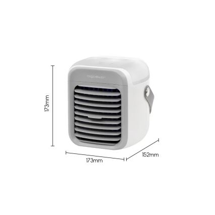 Aigostar - Przenośny ochładzacz powietrza 8W/5V biały