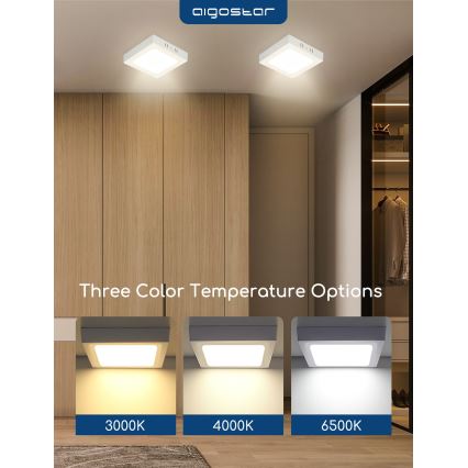 Aigostar - Przysufitowa lampa LED/18W/230V 4000K 22,6x22,6 cm biała