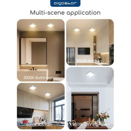 Aigostar - Przysufitowa lampa LED/18W/230V 4000K 22,6x22,6 cm biała