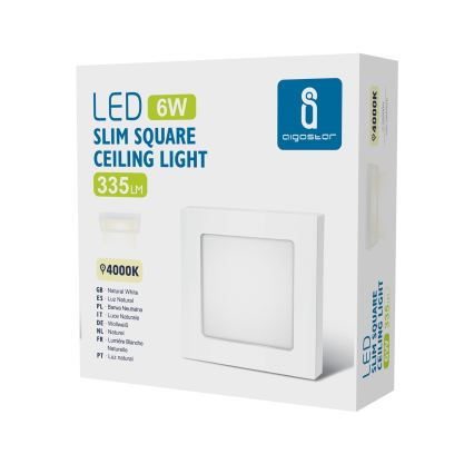 Aigostar - Przysufitowa lampa LED/6W/230V 4000K 12,2x12,2 cm biała