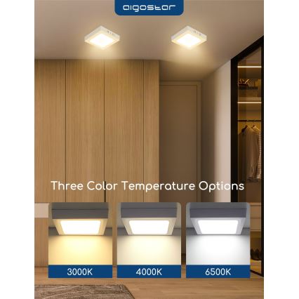 Aigostar - Przysufitowa oprawa LED/18W/230V 3000K 22,6x22,6 cm biała