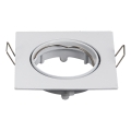 Aigostar - Ramka do oprawy wpuszczanej GU10 8,2x8,2 cm biała