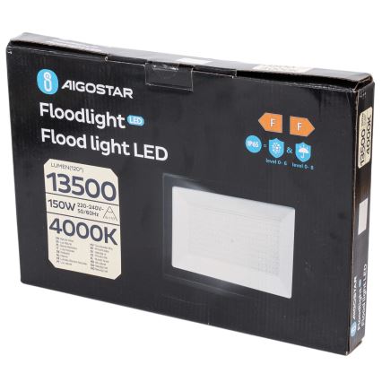 Aigostar - Reflektor LED/150W/230V 4000K IP65 czarny