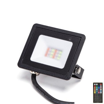 Aigostar - Reflektor LED RGBW ściemnialny 10W 230V IP65 + pilot zdalnego sterowania