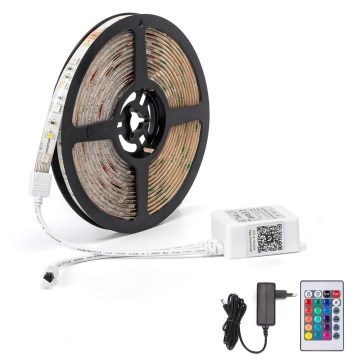 Aigostar - Regulowany pasek LED RGB 6,5 m LED/16,5W/12/230V 3000K Wi-Fi