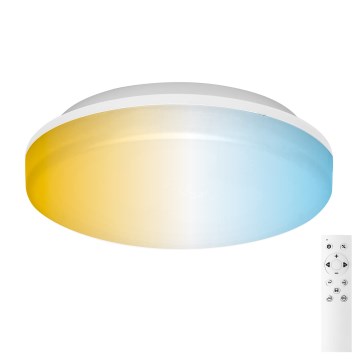 Aigostar - ściemnialna lampa sufitowa do łazienki LED/24W/230V 3000K-6500K IP54 Ø 33 cm + pilot zdalnego sterowania