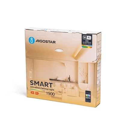 Aigostar - Ściemnialna lampa sufitowa RGBW LED/22W/230V 2700-6500K Wi-Fi