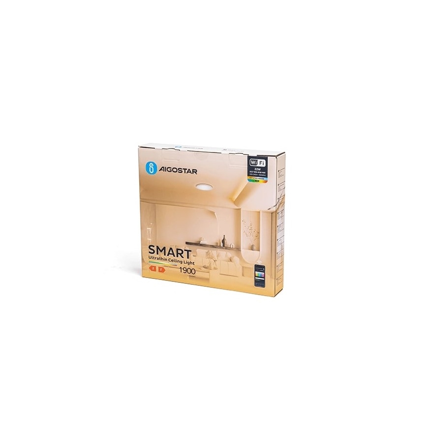 Aigostar - Ściemnialna lampa sufitowa RGBW LED/22W/230V 2700-6500K Wi-Fi
