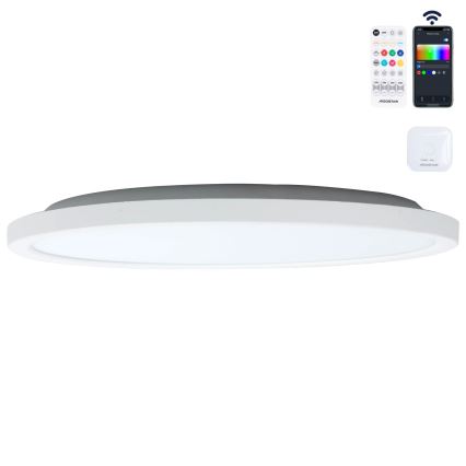 Aigostar - Ściemnialna lampa sufitowa RGBW MESH LED/24W/230V 3000-6500K biały + zdalne sterowanie