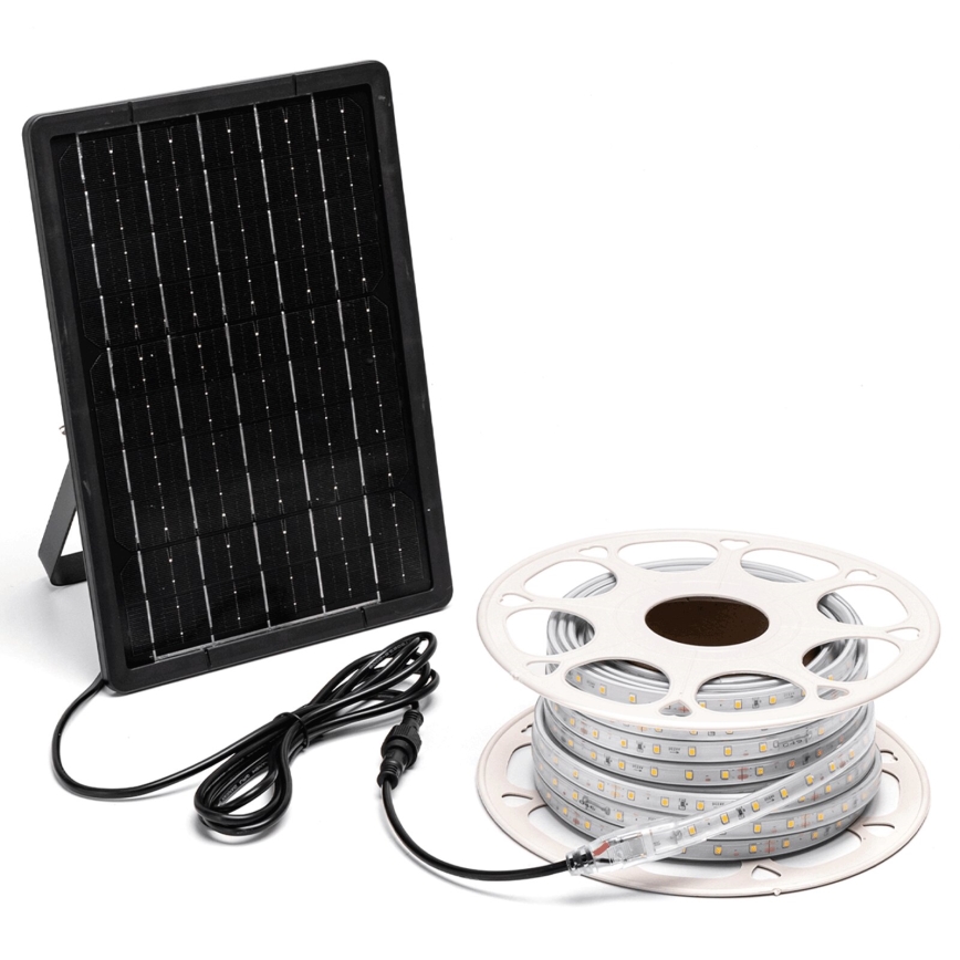 Aigostar - LED ściemnialny solarny pasek LED/20W/3,2V 20 m 6500K IP65 + zdalne sterowanie