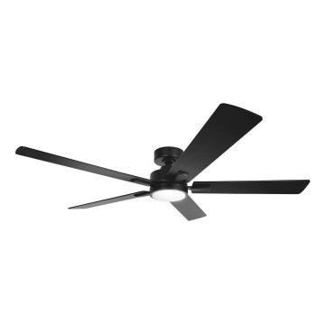 Aigostar - ściemnialny wentylator sufitowy LED 20W/230V 2700-6500K 132 cm czarny + pilot zdalnego sterowania