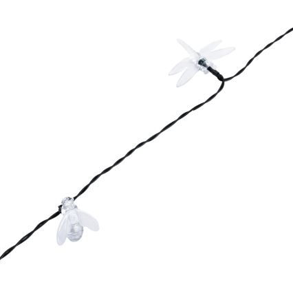 Aigostar - Łańcuch świetlny solarny LED 50 diod, 8 trybów, 10 m, 800 mAh, IP65, zimna biel