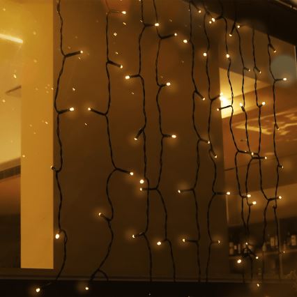 Aigostar - Solarny łańcuch LED, 100 diod LED / 8 trybów, 4 x 1 m, IP65, ciepłe białe światło, 800 mAh