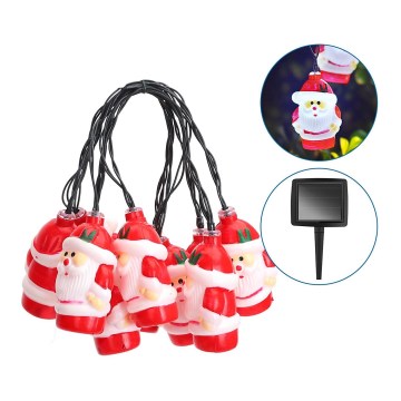 Aigostar - Solarny łańcuch LED 10xLED/3,8 m IP44 zimna biel 400 mAh