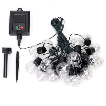 Aigostar - Solarny łańcuch LED 20xLED/8 funkcji 11,5m IP65 wielokolorowy