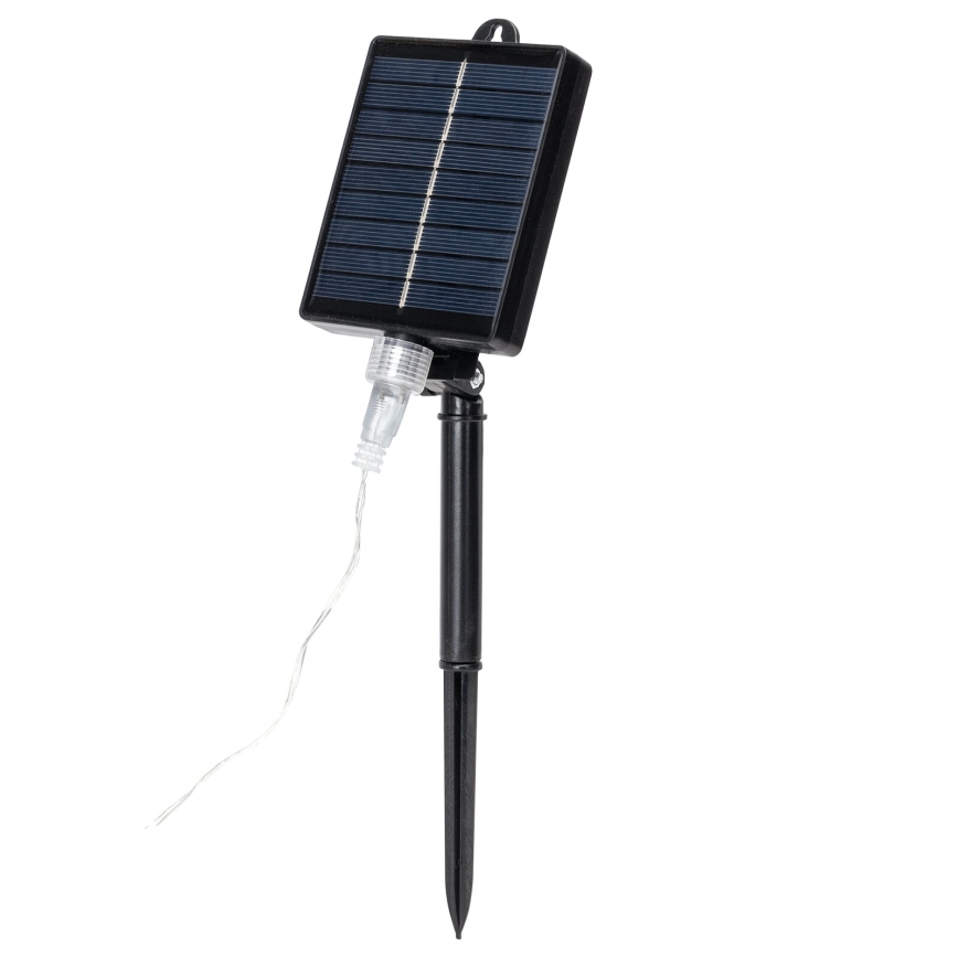 Aigostar - Solarny łańcuch LED 192xLED/8m IP65 1200 mAh zimne białe światło