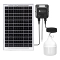 Aigostar - Solarny żyrandol LED/70W/12V 6000 mAh 6500K IP65 śr. 12 cm + zdalne sterowanie