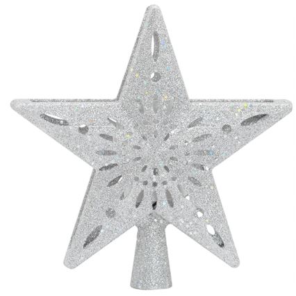 Aigostar - LED świąteczny projektor płatków śniegu LED/5W/230V zimna biel srebrna gwiazda