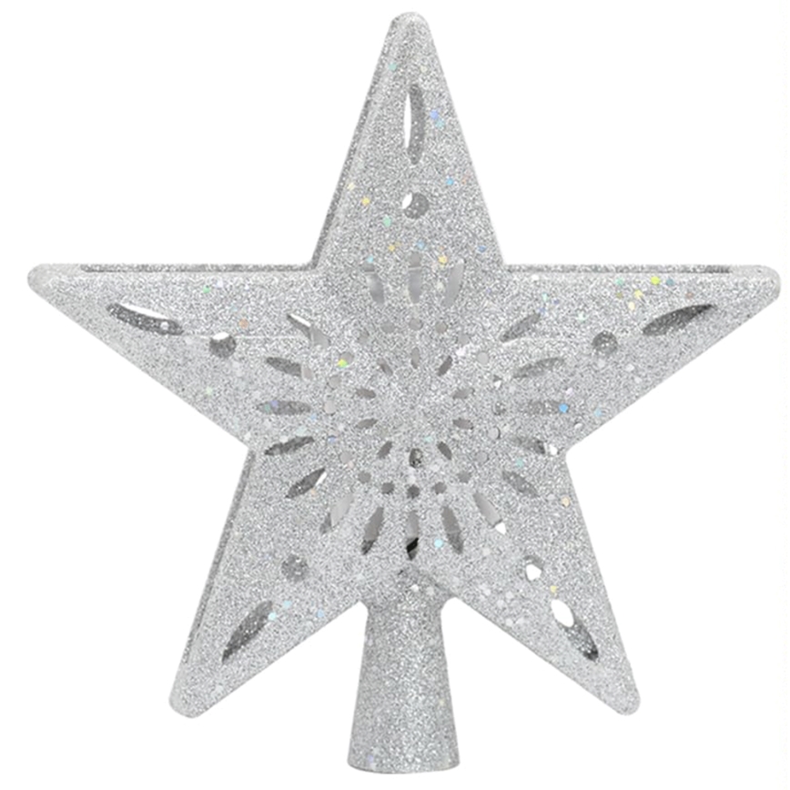 Aigostar - LED świąteczny projektor płatków śniegu LED/5W/230V zimna biel srebrna gwiazda