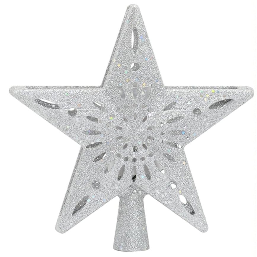 Aigostar - LED świąteczny projektor płatków śniegu LED/5W/230V zimna biel srebrna gwiazda