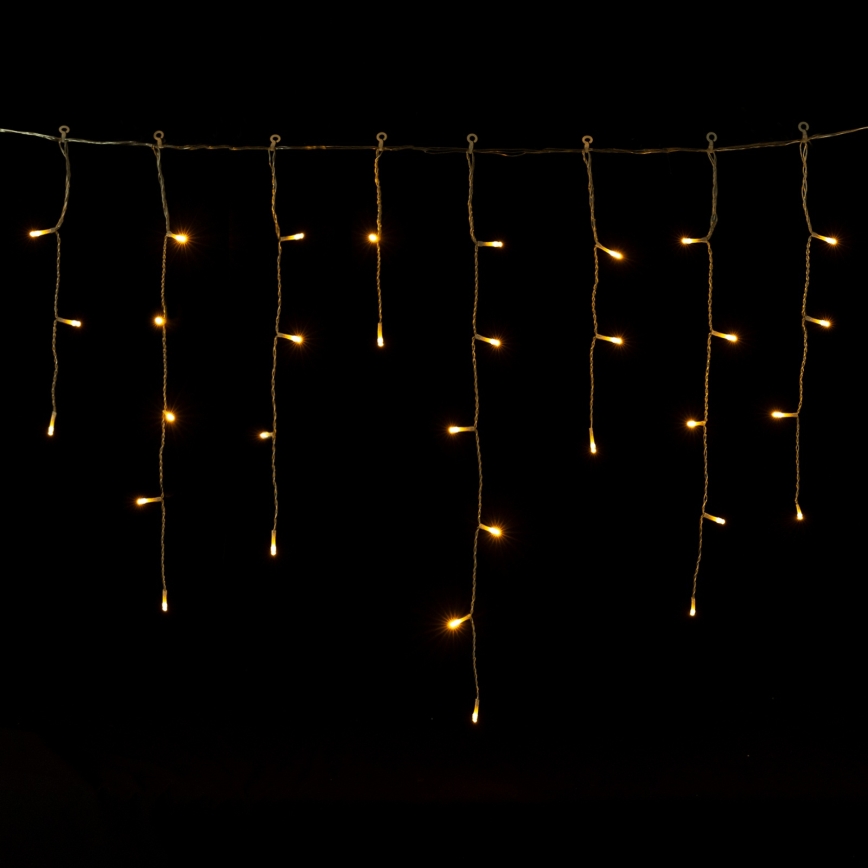 Aigostar - Zewnętrzny świąteczny łańcuch świetlny LED, 300 LED/8 trybów, zasilanie 3xAA, 18x0,6 m, IP44, ciepła biała