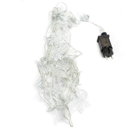 Aigostar - LED łańcuch świetlny zewnętrzny 120 diod LED/8 funkcji 3x0,7m IP44 zimne białe światło + zdalne sterowanie