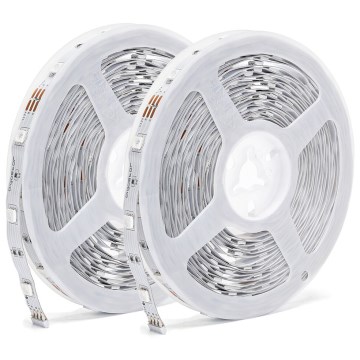 Aigostar - Taśma LED RGBW ściemnialna/48W/12V 2x7,5 m Wi-Fi