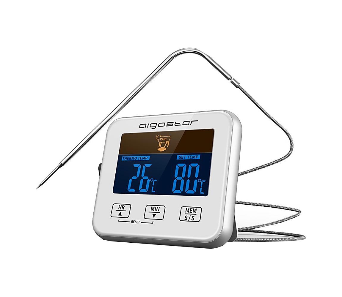- Termometr do mięsa z wyświetlaczem LCD 0-250 °C 2xAAA