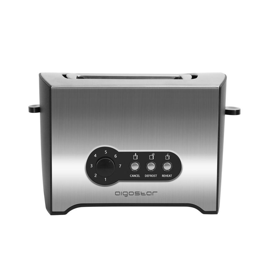 Aigostar - Toster z dwoma otworami 900W/230V matowy chrom