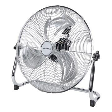 Aigostar - Wentylator podłogowy 100W/230V śr. 54 cm błyszczący chrom