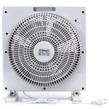 Aigostar - Wentylator podłogowy 35W/230V śr. 30 cm biały/szary
