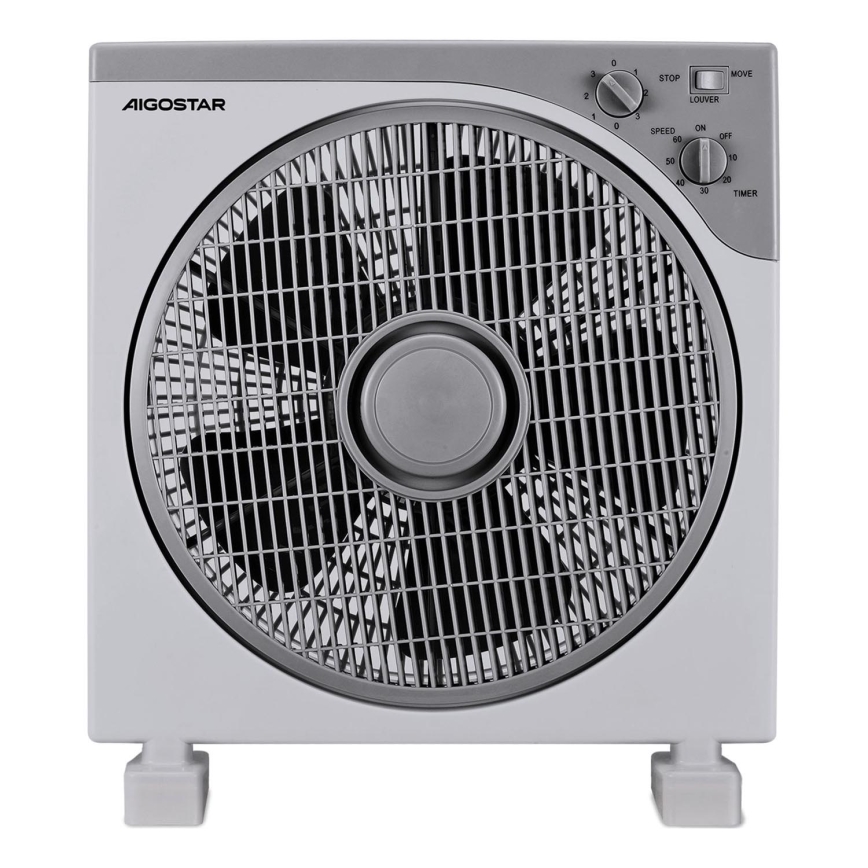 Aigostar - Wentylator podłogowy 35W/230V śr. 30 cm biały/szary