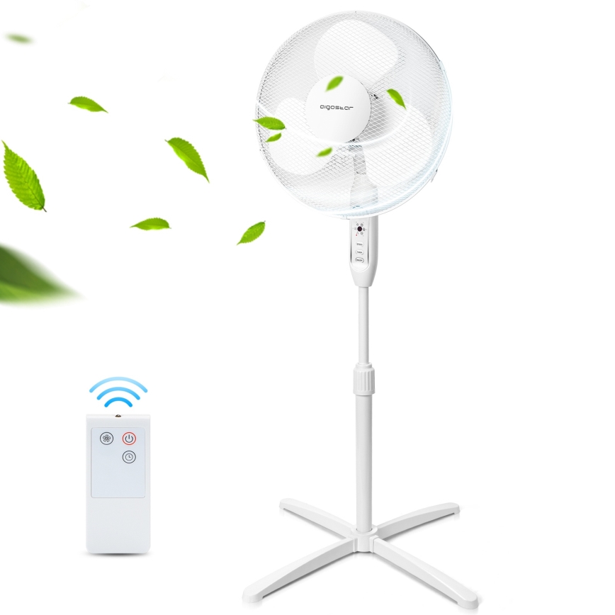 Aigostar - Wentylator podłogowy 40W/230V 120 cm biały