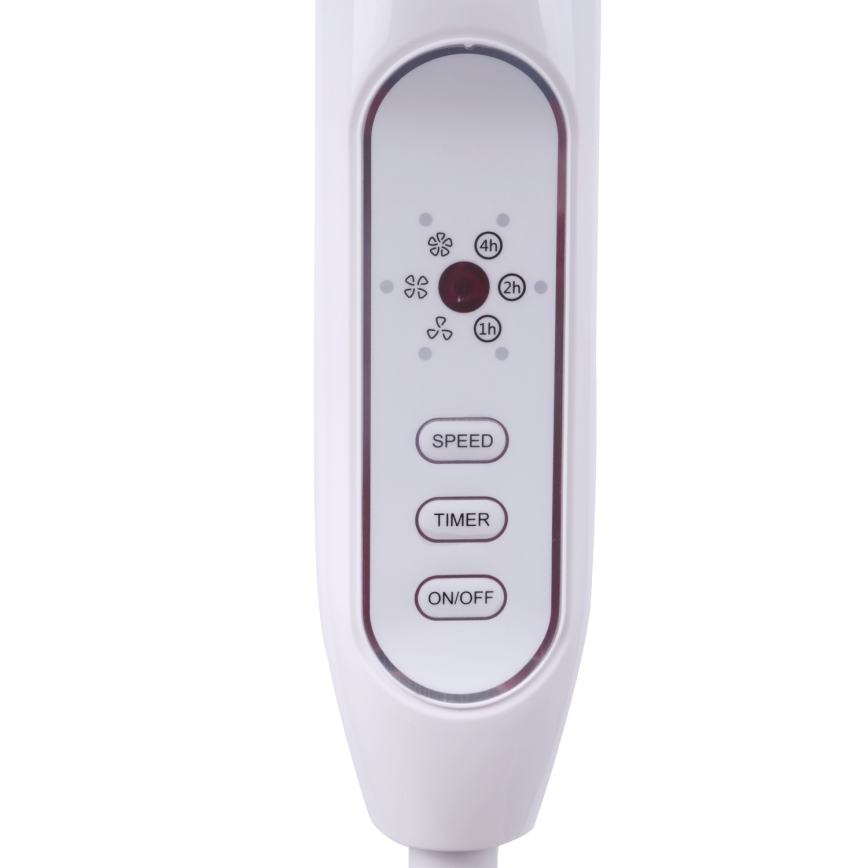 Aigostar - Wentylator podłogowy 40W/230V 120 cm biały