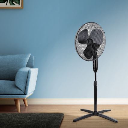 Aigostar - Wentylator podłogowy 40W/230V 120 cm czarny