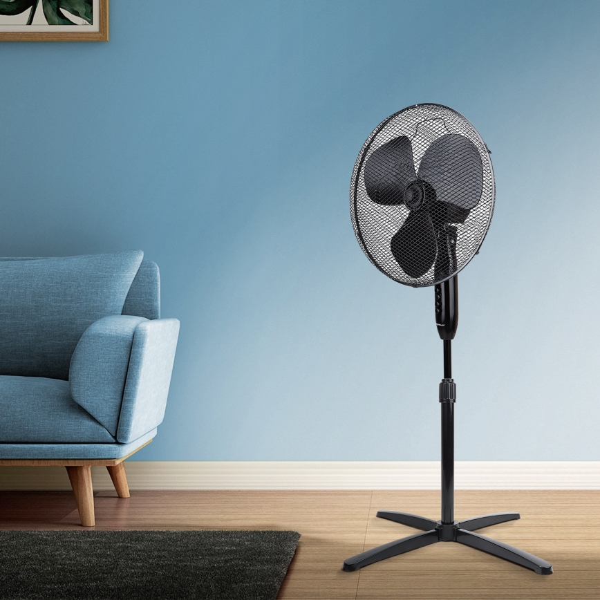 Aigostar - Wentylator podłogowy 40W/230V 120 cm czarny