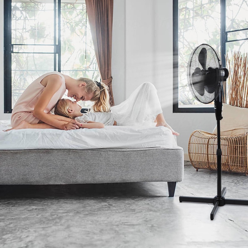 Aigostar - Wentylator podłogowy 40W/230V 120 cm czarny