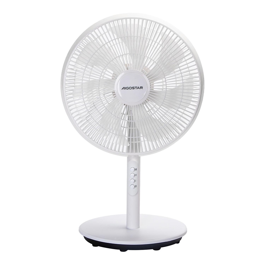Aigostar - Wentylator podłogowy 45W/230V 110 cm biały