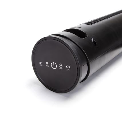 Aigostar - Wentylator podłogowy 45W/230V czarny + pilot zdalnego sterowania