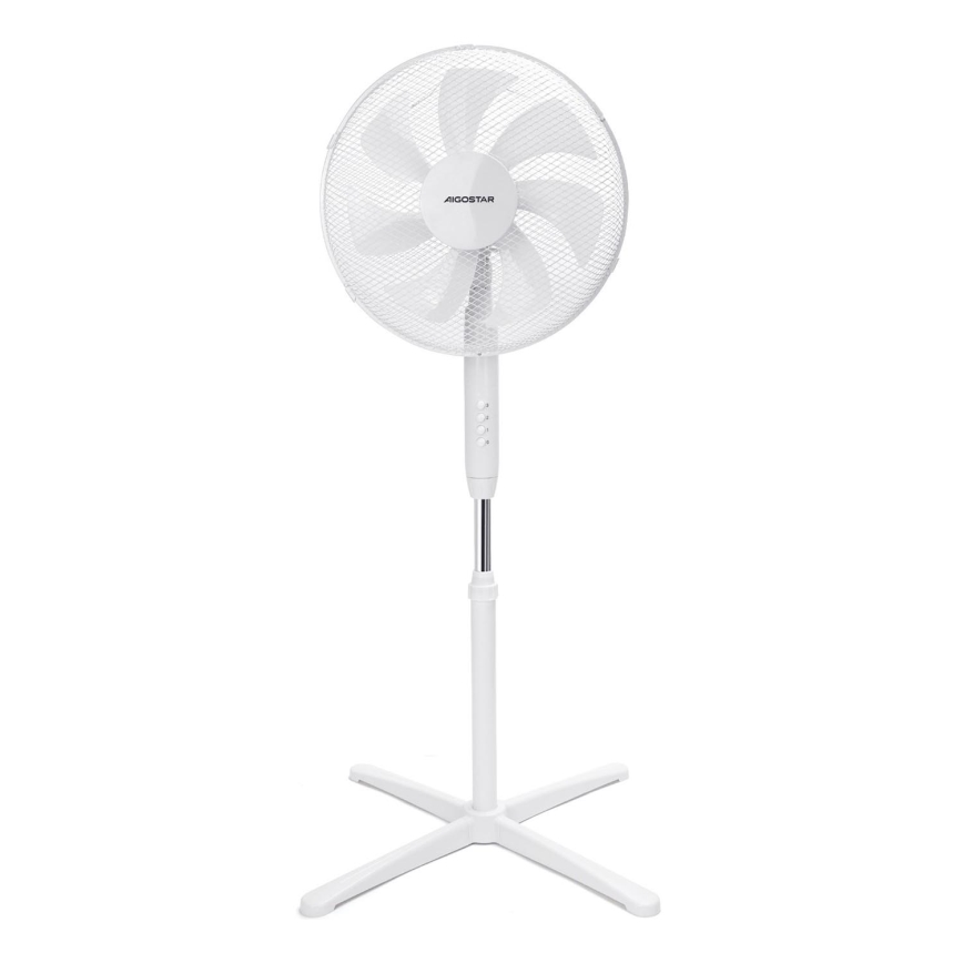 Aigostar - Wentylator podłogowy 50W/230V 120 cm biały