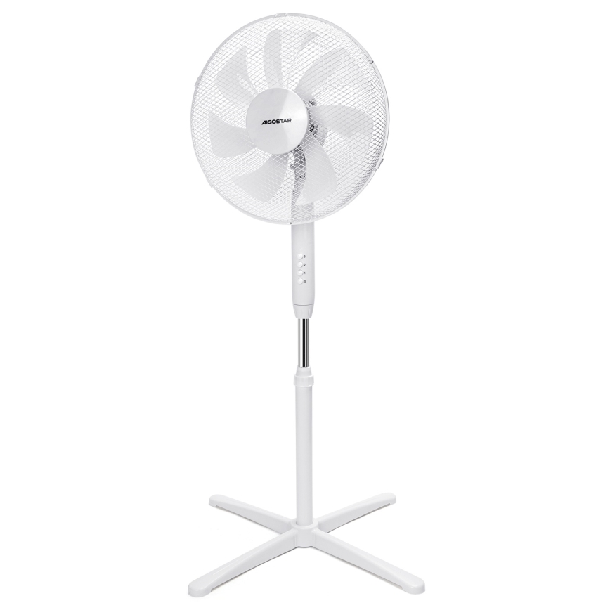 Aigostar - Wentylator podłogowy 50W/230V 120 cm biały