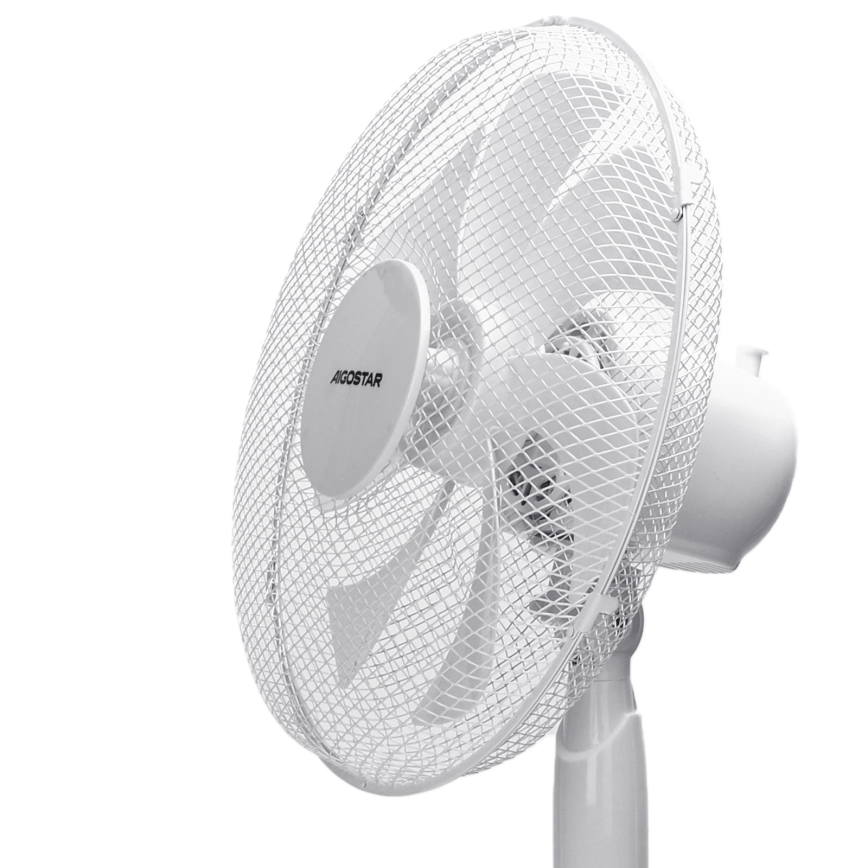 Aigostar - Wentylator podłogowy 50W/230V 120 cm biały