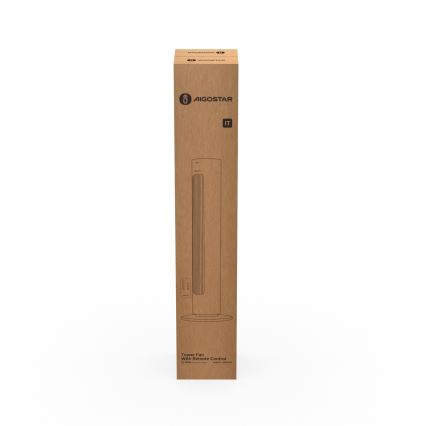 Aigostar - Wentylator podłogowy 50W/230V biały + pilot zdalnego sterowania