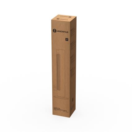 Aigostar - Wentylator podłogowy 50W/230V biały + pilot zdalnego sterowania