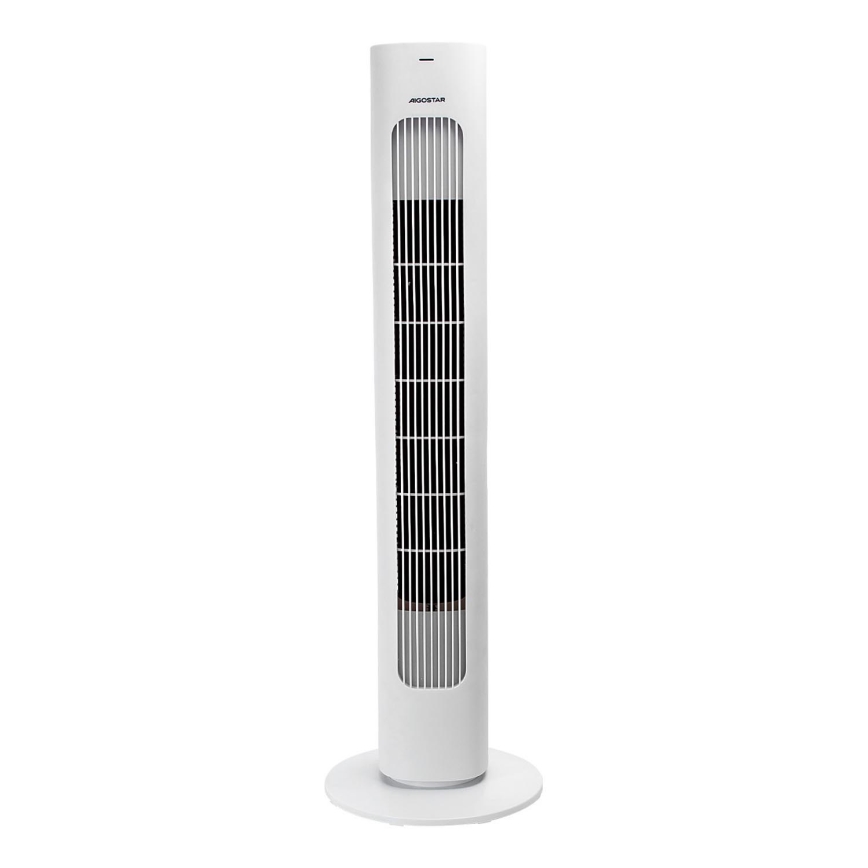 Aigostar - Wentylator podłogowy 50W/230V biały + pilot zdalnego sterowania