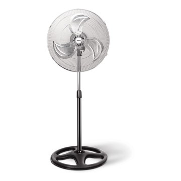 Aigostar - Wentylator podłogowy 55W/230V chrom błyszczący/czarny