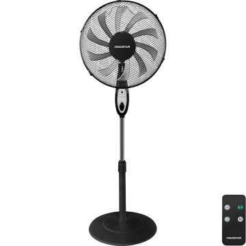 Aigostar - Wentylator podłogowy 60W/230V czarny + pilot zdalnego sterowania